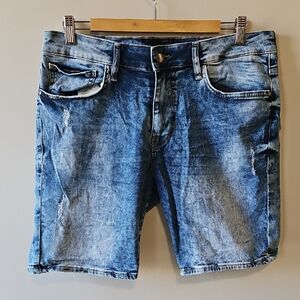 Guess Light Blue Jean Shorts for Men